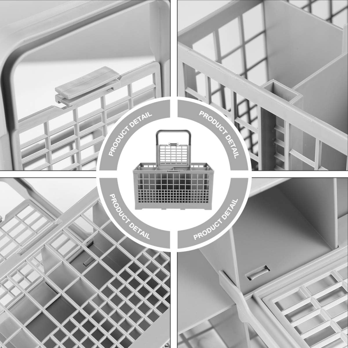 Kitchen Dishwasher Cutlery Basket Organizer with Many Compartments