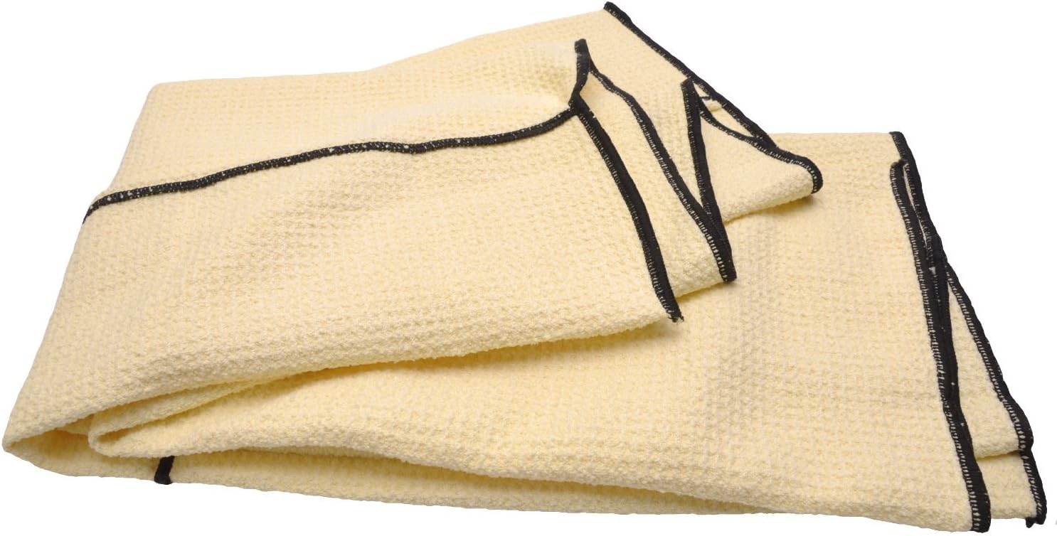 Eurow Microfiber Waffle Weave Drying Towel for Car Detailing, Ultra Absorbent with Hand Pockets, Lint-Free, Scratch-Free for Cars, Boats, RVs, Aircraft, Glass, Automotives, 26x36 Inches, 6.5 Sq Ft image 4
