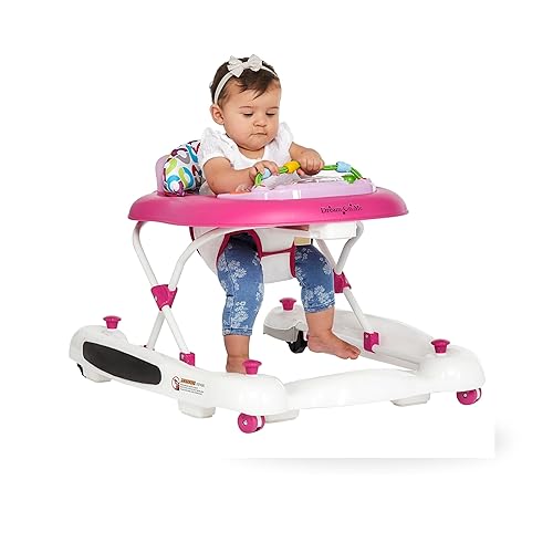 Miniatura 10 de Dream On Me Go-Getter - Andador de bebé y caminante detrás del caminante, altura del asiento ajustable, cómodo asiento acolchado, fácil de plegar,