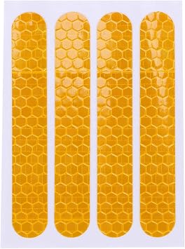 Front Rear Wheel Cover Protective Shell Reflective Sticker for Max G30 Scooter Accessories 4PCS, Yellow