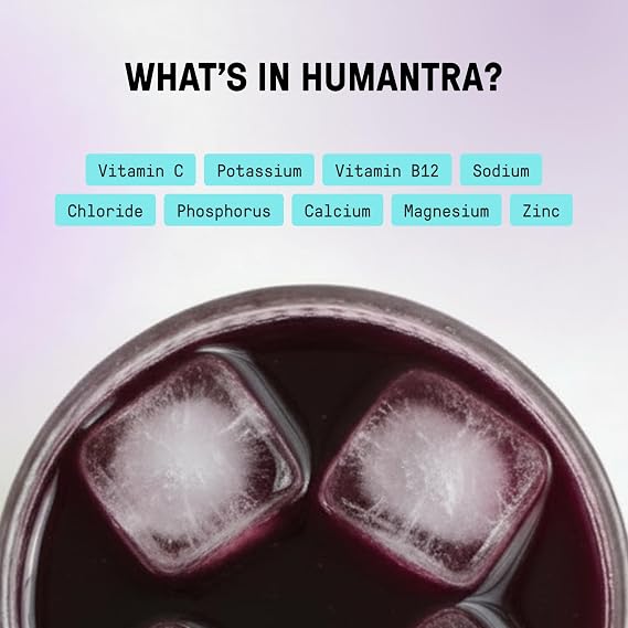 Humantra Electrolytes Powder - Elderberry Flavor, 20ct - Powdered Hydration Sachets - Plant-Based Electrolyte Powder with 6 Electrolytes - Vegan, Sugar Free, Gluten Free