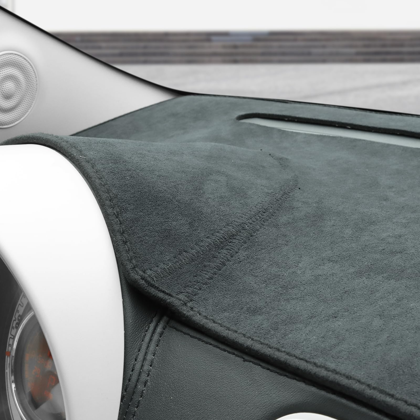 KUNGKIC Compatible with Fiat 500 2008-2023 Flanella Auto Cover Cruscotto Matte Dashboard Cover Auto Interno Parasole Dashboard Protezione Luce Opaco Protezione Della Luce Accessories