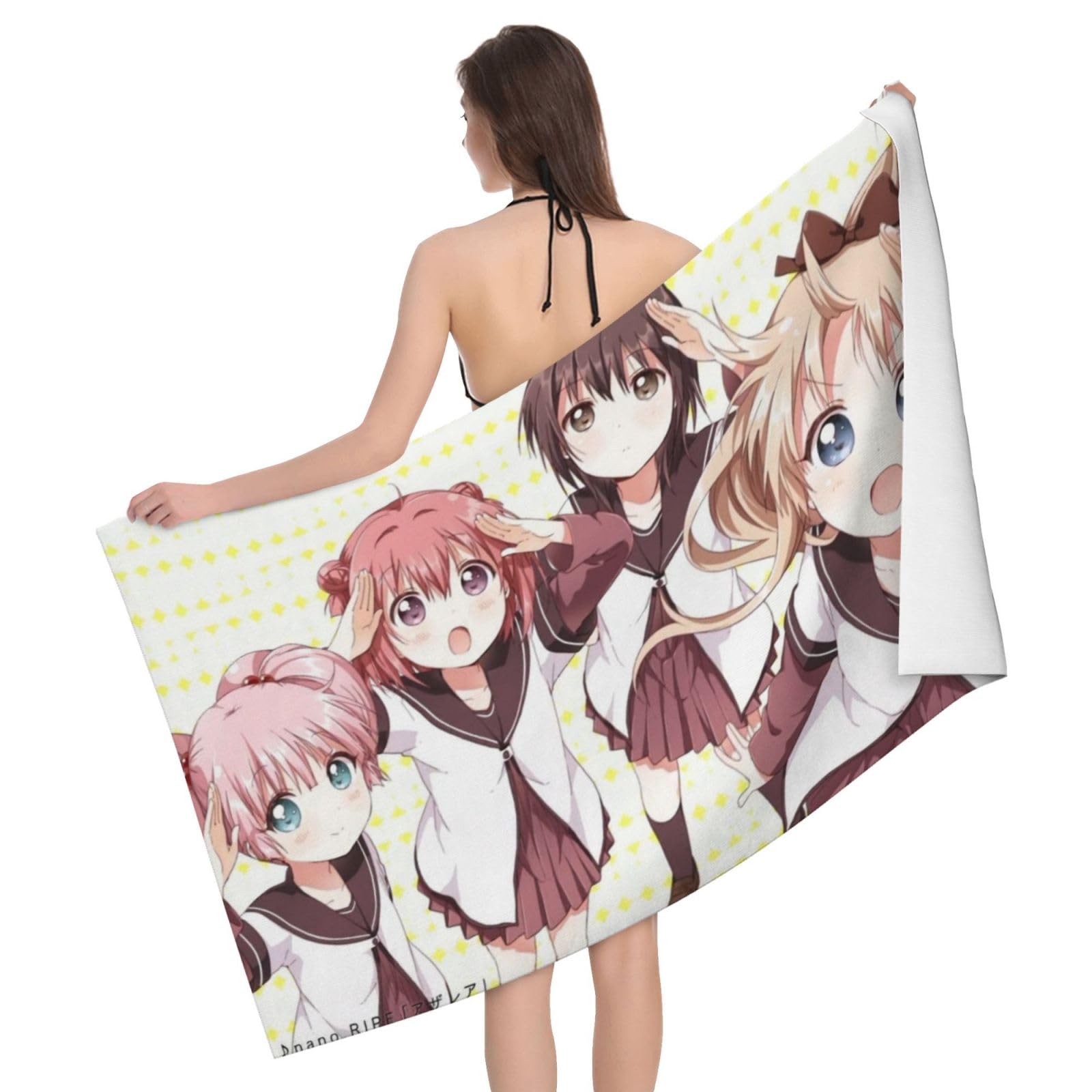 Amazon｜ゆるゆり バスタオル バスタオル 大判 吸水 マイクロ