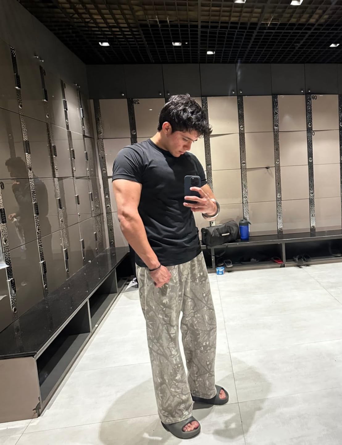 Mens Baggy Camo Pants Camouflage Sweatpants with Pockets,Camo Cargo Joggers for Gym Workout & Hiking - Image 6