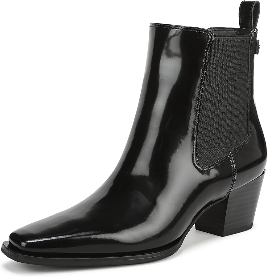 Amazon.com | Sam Edelman Women's Ashtyn Ankle Boot Black Leather 5