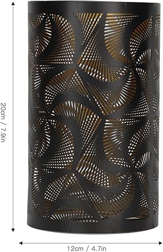 Miniatura 6 de Sombras de lámpara de metal con diseño de molino de viento, pantalla hueca de estilo moderno desmontable para lámpara E27 E26, pantallas de lámpara