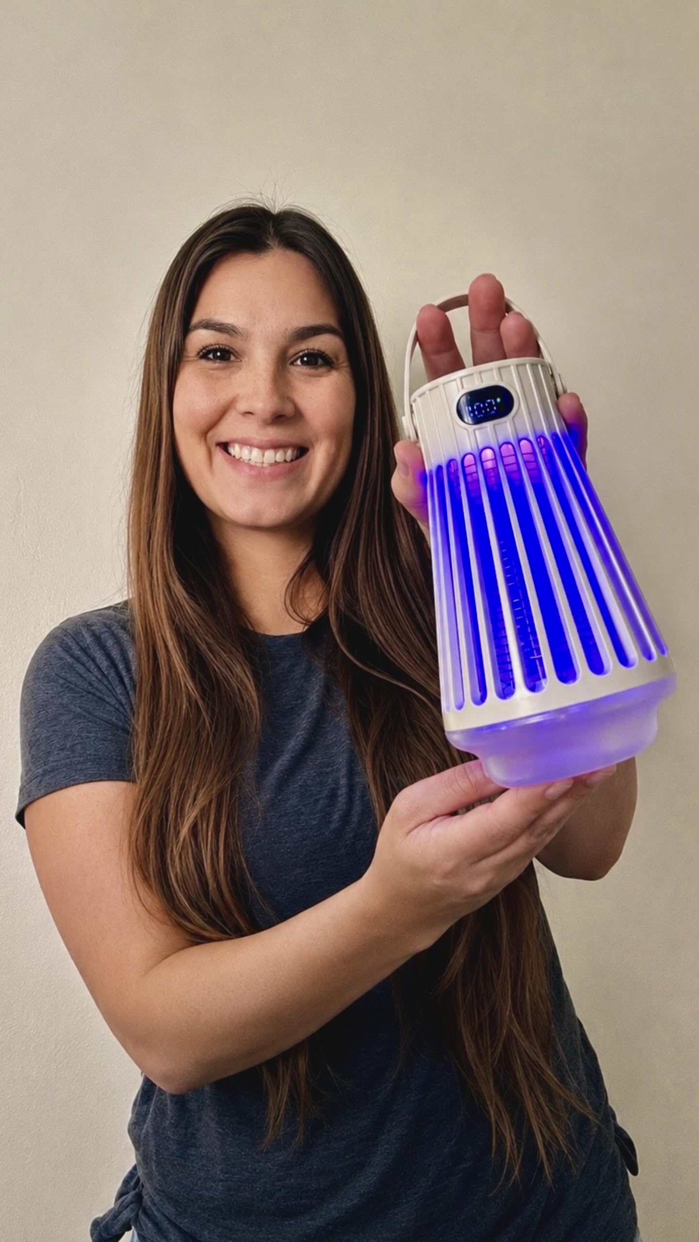 Zap Zone Defender Zapper Anti-insectes Extérieur Intérieur Zapper Rechargeable avec Lumière UV USB-C Piège à insectes électrique Répulsif à moustiques Extérieur Terrasse Camping Pièges 3 Modes IPX5