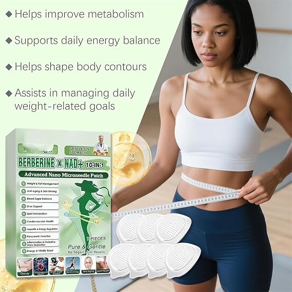 Berberine Patches, Moringa 10-In-1 Advanced Nano Microneedle Patch, Moringa And Berberine Micro Needle Patch, For All Skin Types