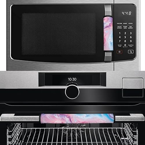 Miniatura 10 de Fundas para manija de puerta de nevera con colibrí floral, estilo bohemio, 4 unidades, protege tu microondas, horno, refrigerador, lavavajillas,