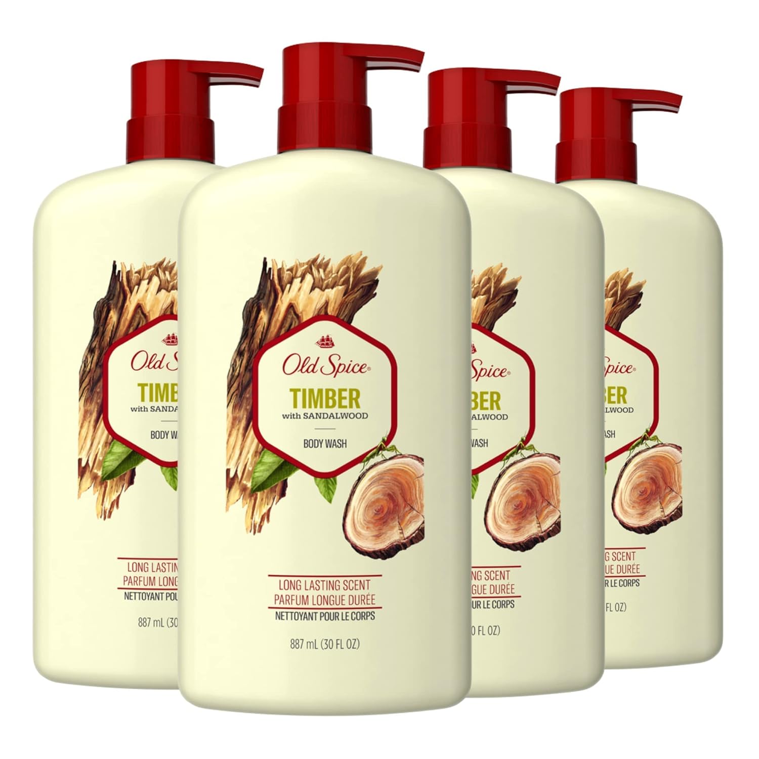Old Spice Cleansing Body Wash for Men, 24/7 Shower Fresh with Lasting Scent, Cleanse & Refresh, Gentle on Skin, Vitamin B3, Timber with Sandalwood + Cypress Scent, 30 oz (Pack of 4) Old Spice Cleansing Body Wash for Men, 24/7 Shower Fresh with Lasting Scent, Cleanse & Refresh, Gentle on Skin, Vitamin B3, Timber with Sandalwood + Cypress Scent, 30 oz (Pack of 4)