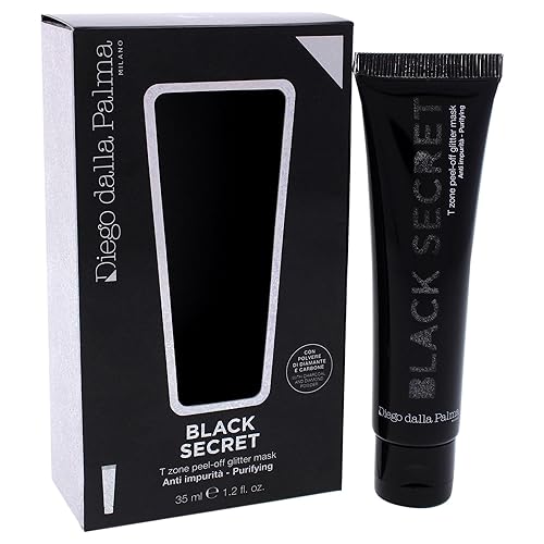 Miniatura 3 de Diego dalla Palma Black Secret T-Zone - Máscara facial con purpurina para todo tipo de piel, con carbón activado, los poros y puntos negros más