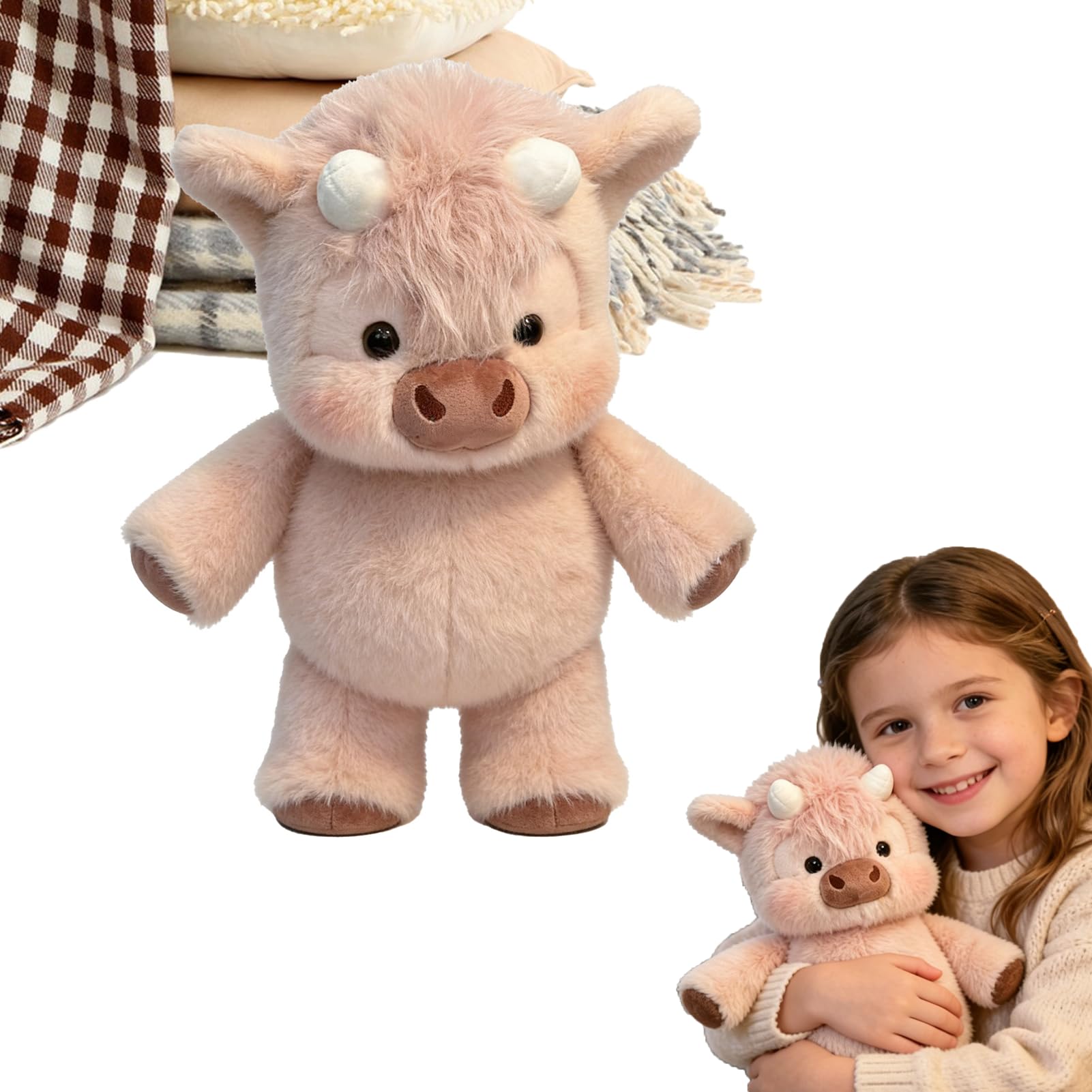 Peluche De V aca Grande Y Suave, 45 Cm. Adorable Peluche De V aca Corriendo, Muñeco Coleccionable De Ternero De Dibujos Animados, Juguetes Interactivos De Animales Para El Hogar, Habitación Infantil — view 12