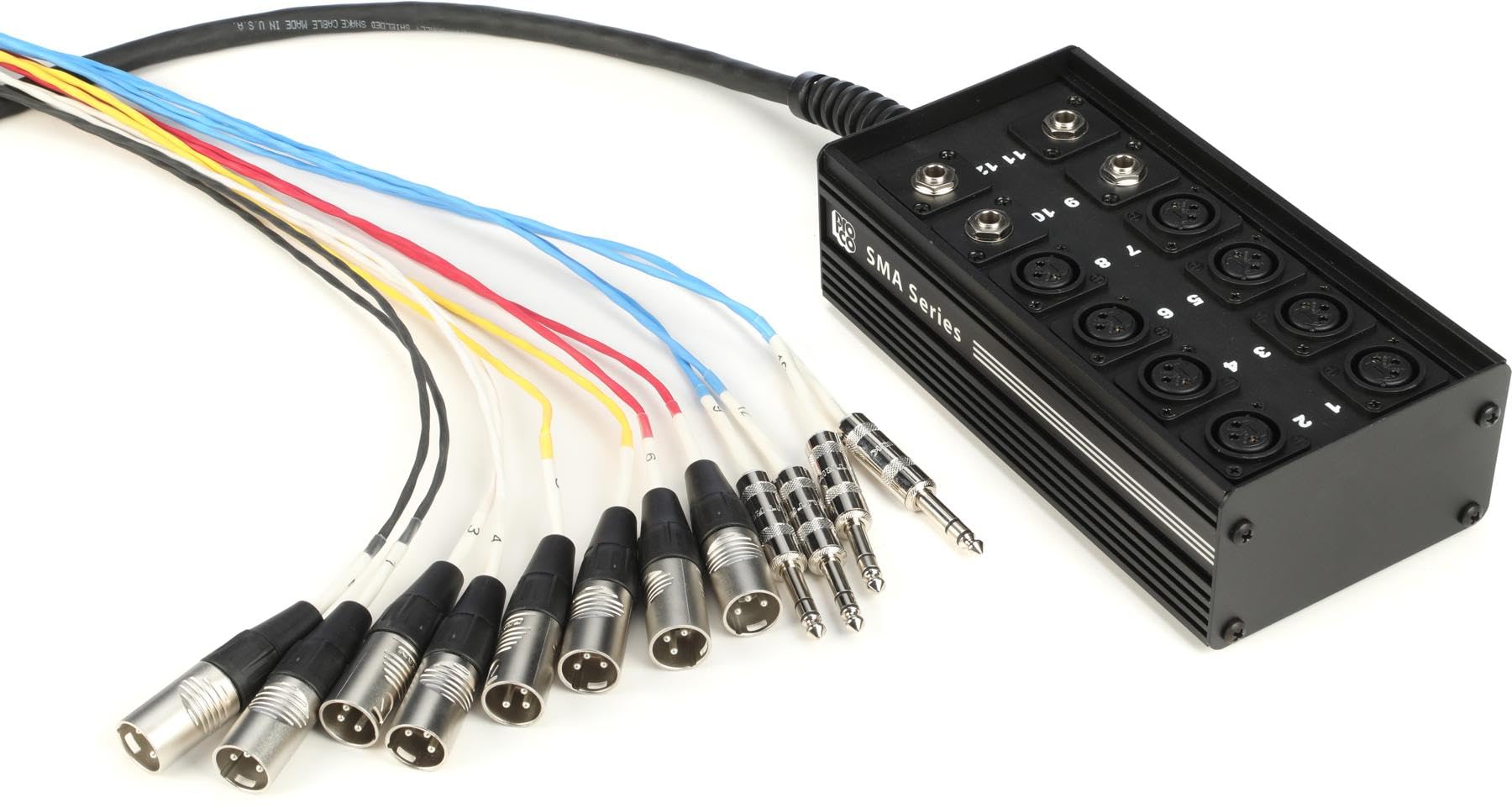 邦楽 s.hk Amazon.com: Proco SMA0804FBQ-25 StageMaster 8x4 Stage Snake with 1