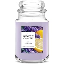 Yankee Candle Lemon Lavender Scented Candle, 22oz Large Jar with up to 150 Hour Burn Time, Giftable, Birthdays