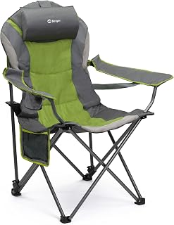 Berger Silla Plegable de Camuflaje con Organizador, Verde, Gris, Incluye Bolsa