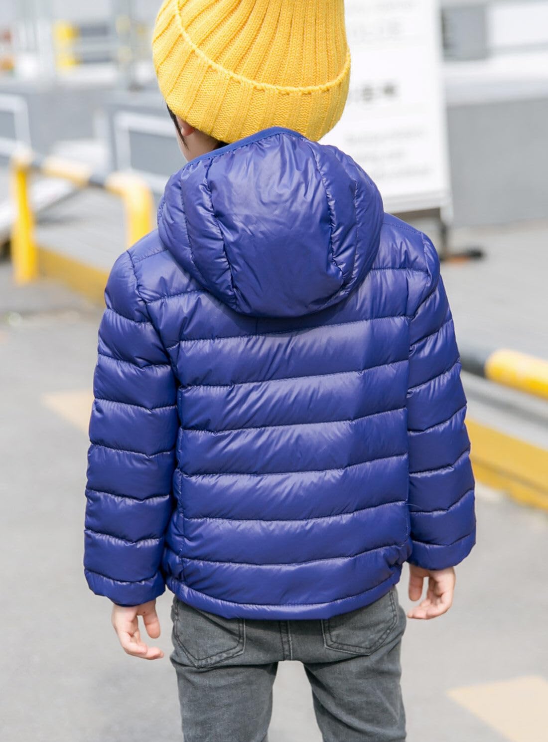 Happy Cherry Winter Coats for Kids with Hoods Baby Boys Girls Lightweight Packable Puffer Jacket