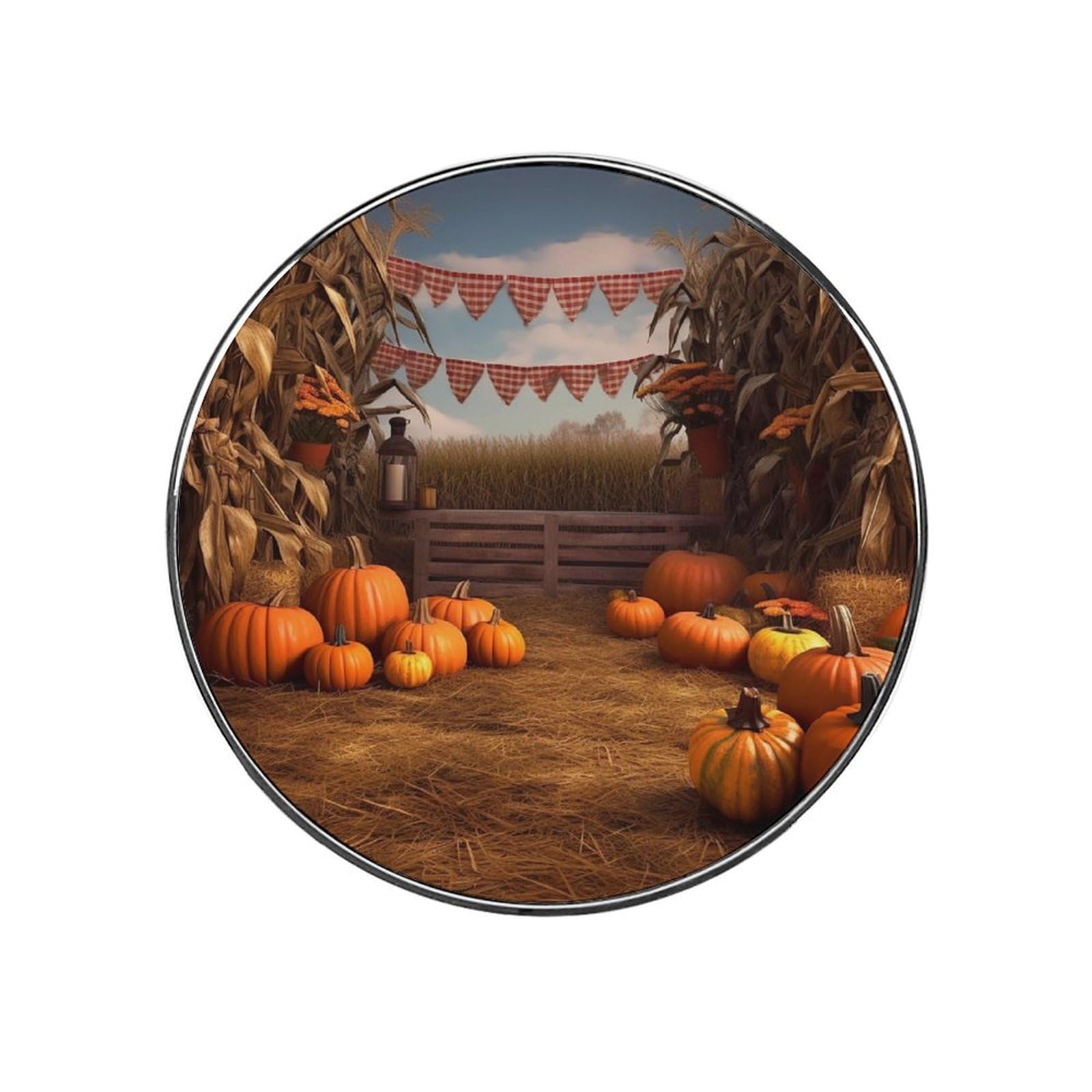 Fridge Magnets Waterproof Small Strong Magnets for Fridge Autumn Pumpkins Refrigerator Magnets Kitchen Accessories Cute Decorative Magnets for Whiteboard Locker Office Home Decor