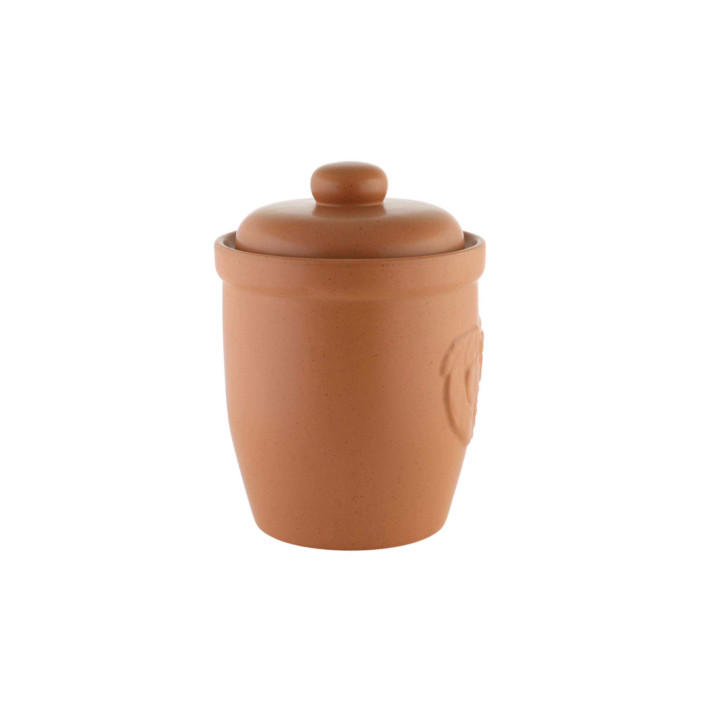 Axentia 820426 Barattolo Multiuso con Coperchio, Ceramica, Marrone, 23x23x32.5 cm
