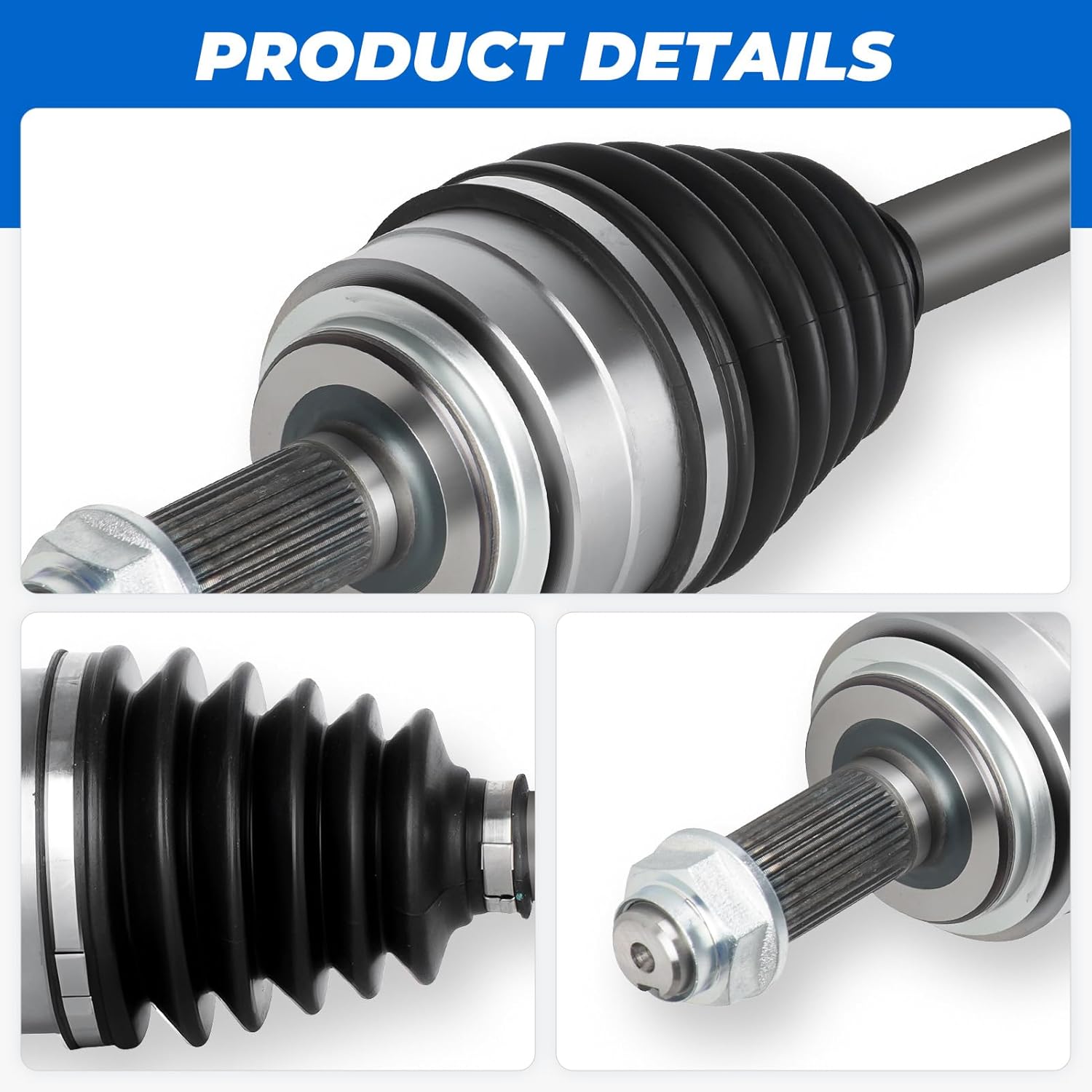 TadaMark 2PCs Front CV Constant Velocity Axle Shaft Assembly Fit for Honda Odyssey 3.5L 2005 2006 V6, (Only for EX, EX-L, LX, Touring) Gas only, Left and Right Side, 60-4225, 66-4224