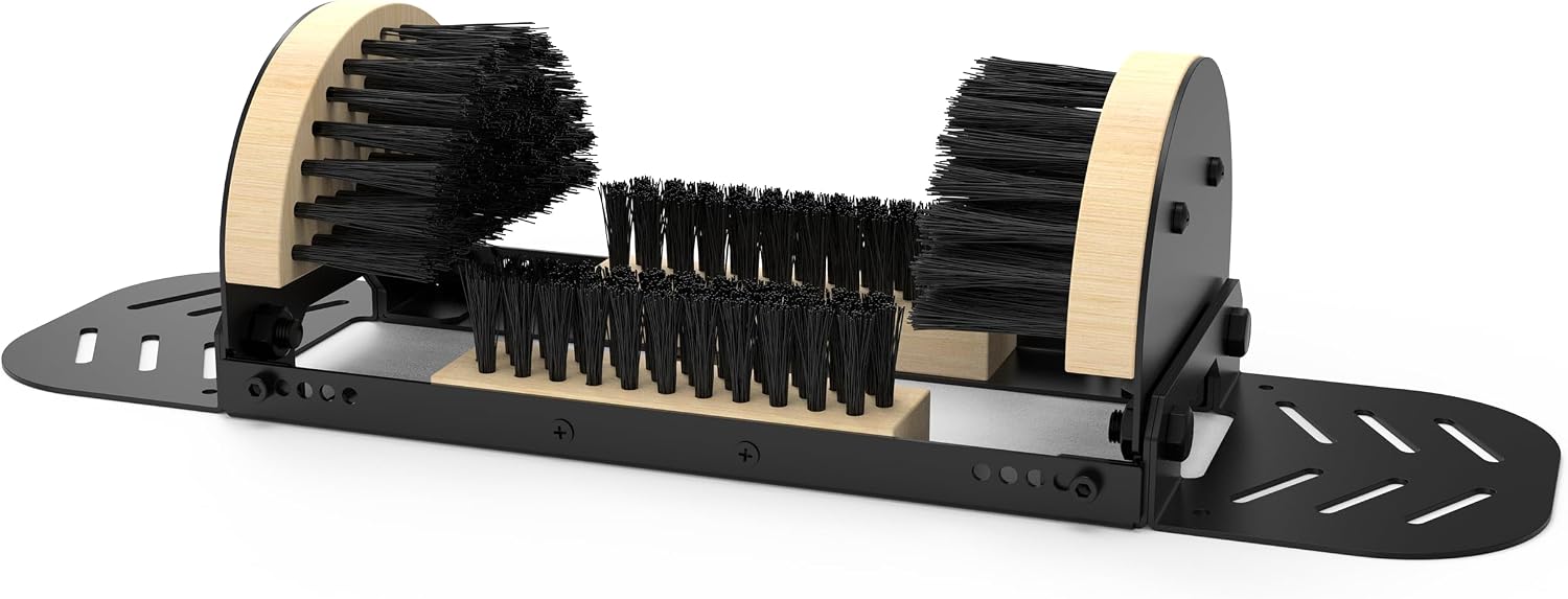 TOPICK Extra Wide Boot Scrubber, Outdoor Shoe Scraper Cleaner Brush