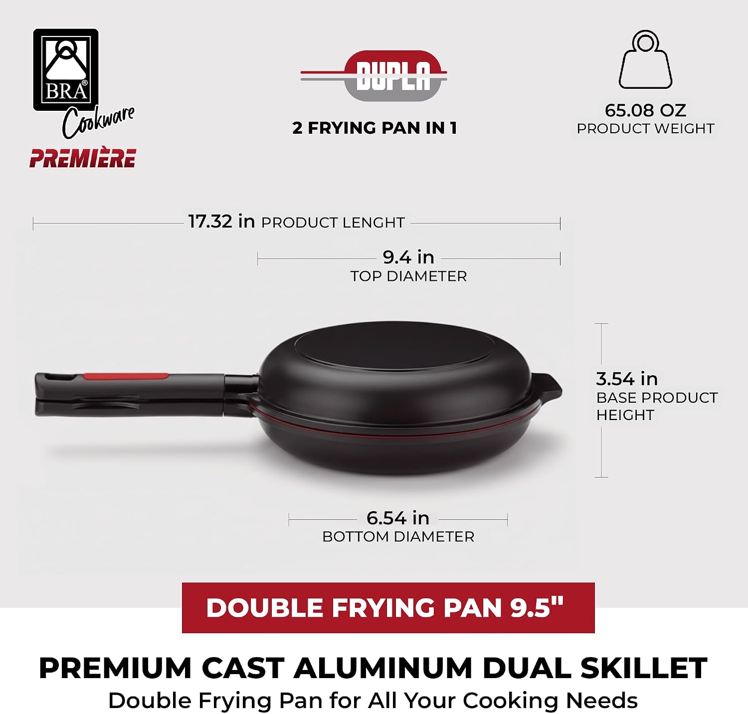 BRA Dupla Premiere Omelette-Pfanne 24cm 3