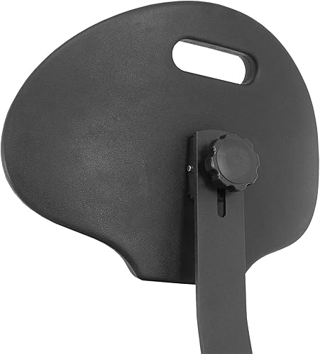 Miniatura 5 de BenchPro de lujo sillabanco de poliuretano con base de nylon y anillo para descansar los pies, capacidad de 450 libras, 18.5 pulgadas de ancho x 18