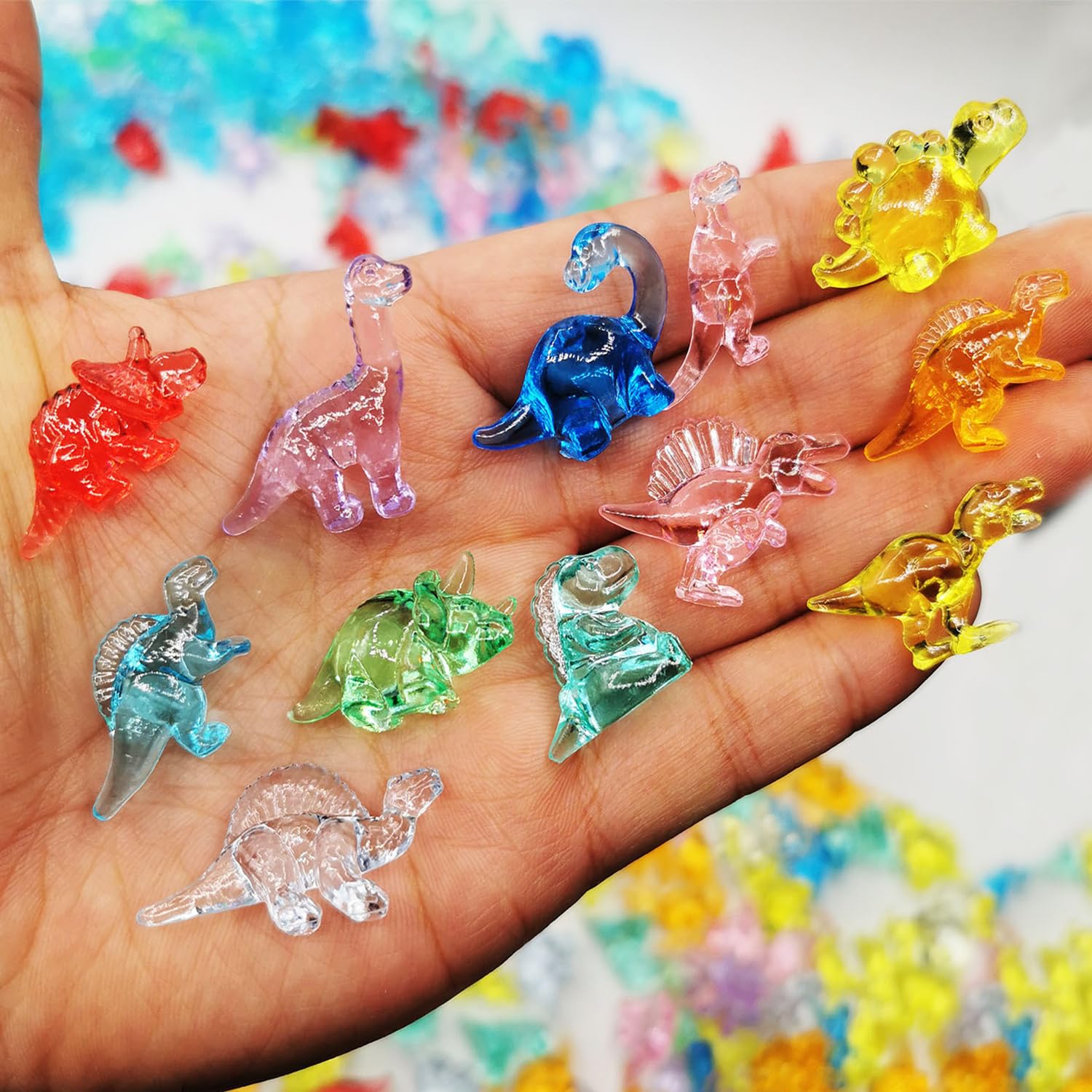 120Pcs Dainty Mini Dinosaur Figures Dinosaur Dollhouse Decor, Captivating Small Plastic Dinosaurs - Image 3