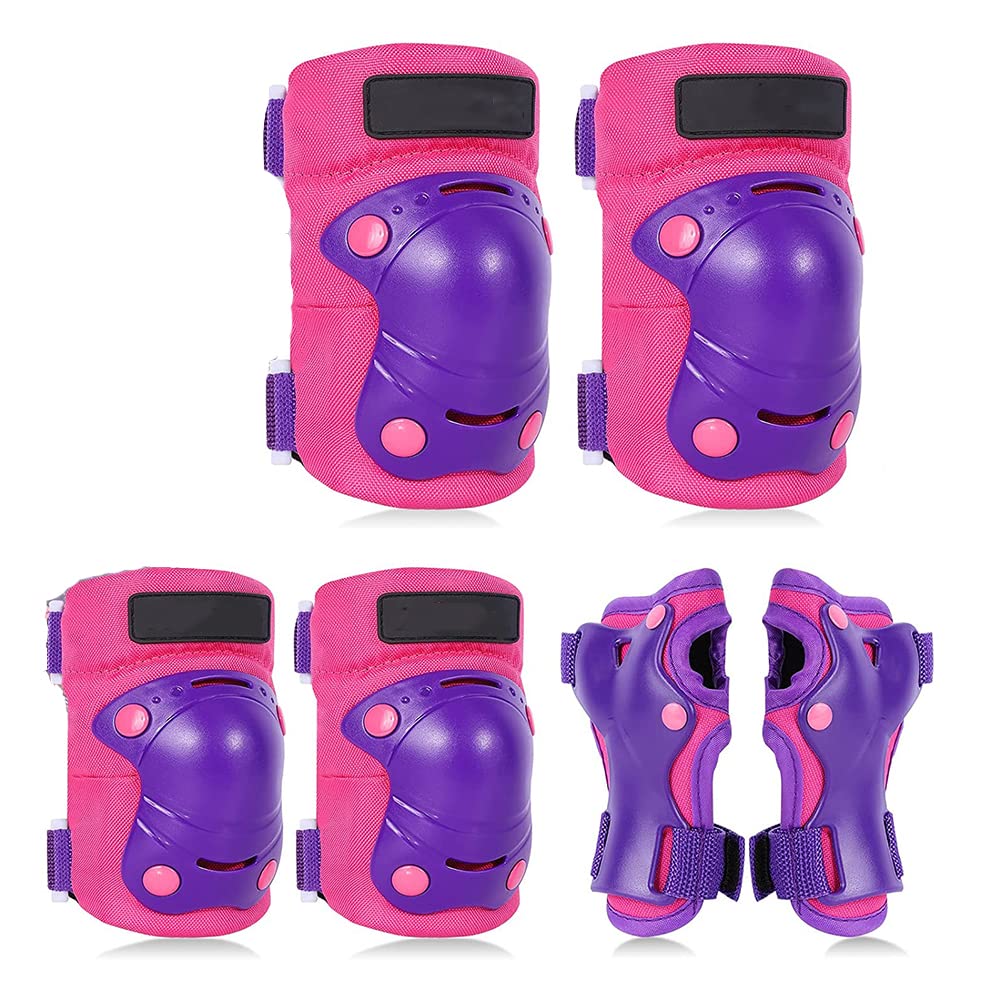 ZEKUN 6-in-1 Inliner Schoner Set Für Kinder - Knieschoner, Ellbogenschoner & Handgelenkschoner Für 3-8 Jahre