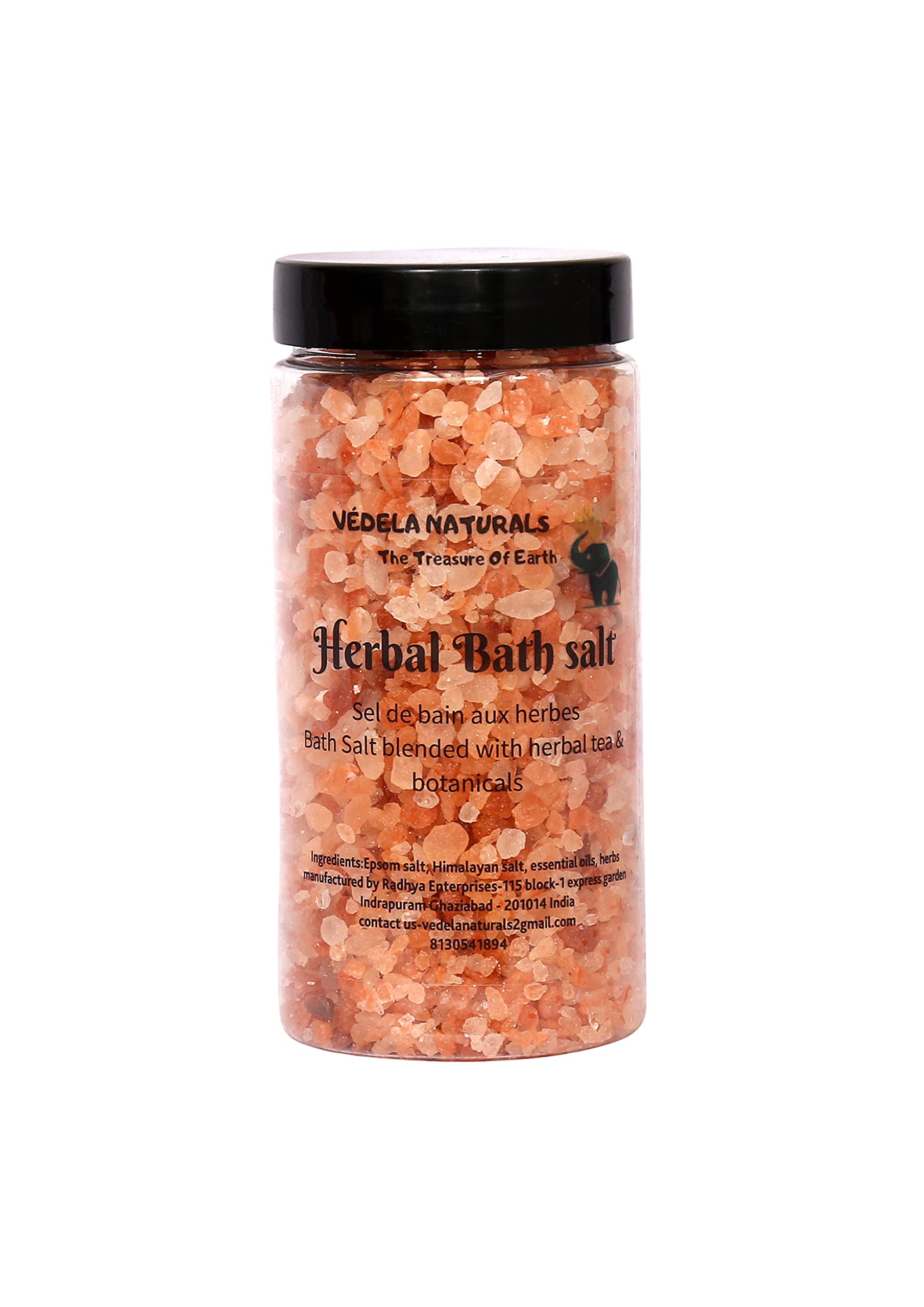 peppermint Bath Salt | bath salt 250g | Epsom Bath Salt | Herbal Bathtub Tea | (peppermint) 250grm-image-1