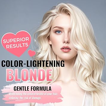 Bleach for Hair Lightening, Professional Hair Bleaching Powder, High Performance Up to 9 Levels of Lift for Hair Highlights & Lightening