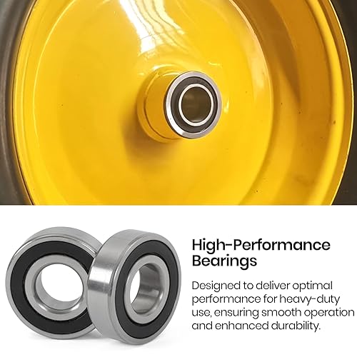 Miniatura 5 de Paquete de 4 rodamientos de acero al carbono de 12 pulgada - ID 12 pulgada x OD 1-38 pulgadas de diámetro exterior aplicable para cortacésped,
