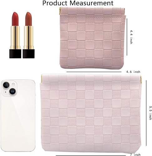 Miniatura 9 de lomkya Bolsa de cosméticos grande de piel sintética, bolsa de maquillaje para mujeres y niñas, bolsa de aseo de viaje de 2 capas con divisor de asa,
