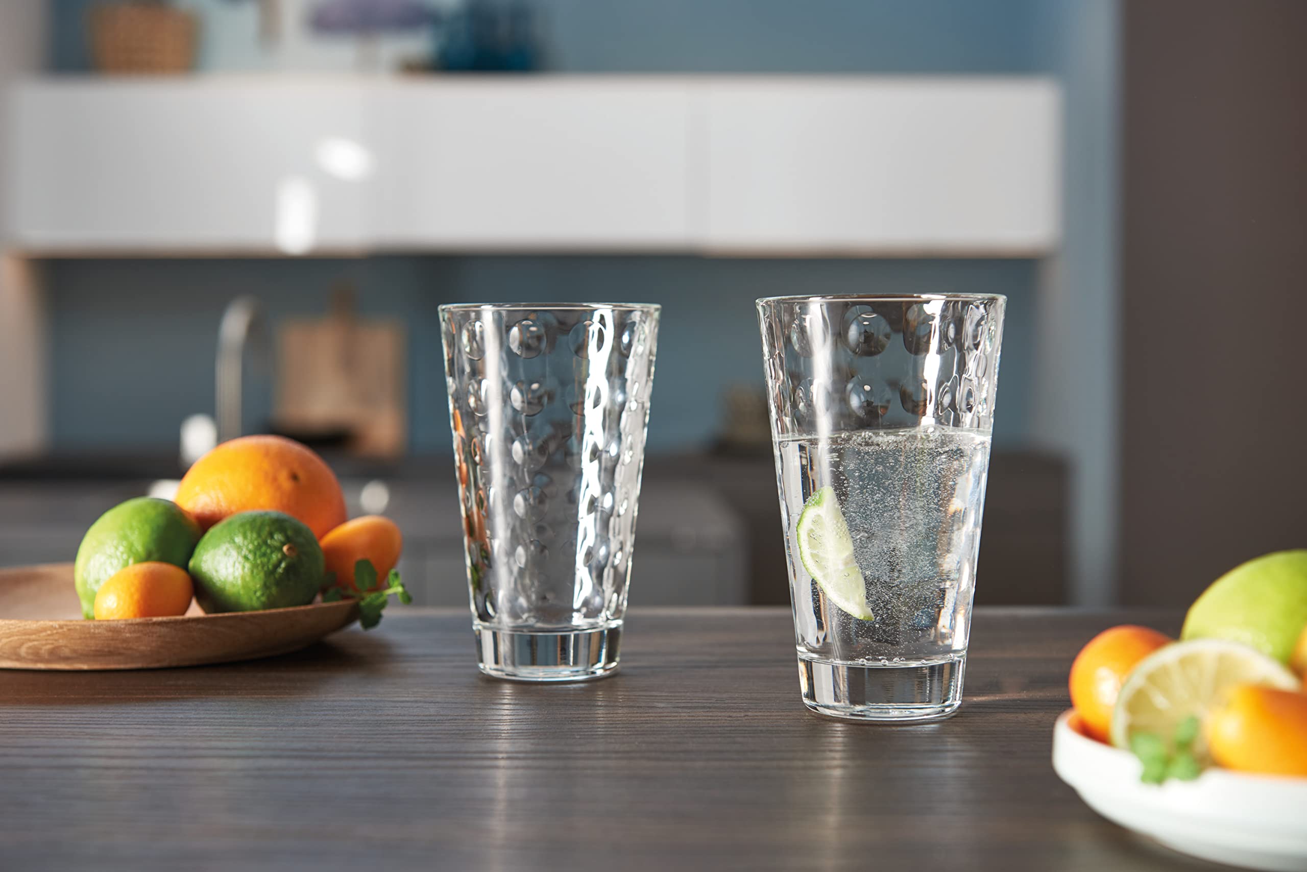 Leonardo Ciao Optic 012684 szklanki na wodę, kubki do picia ze szkła, nadają się do mycia w zmywarce, zestaw 6 sztuk, 300 ml