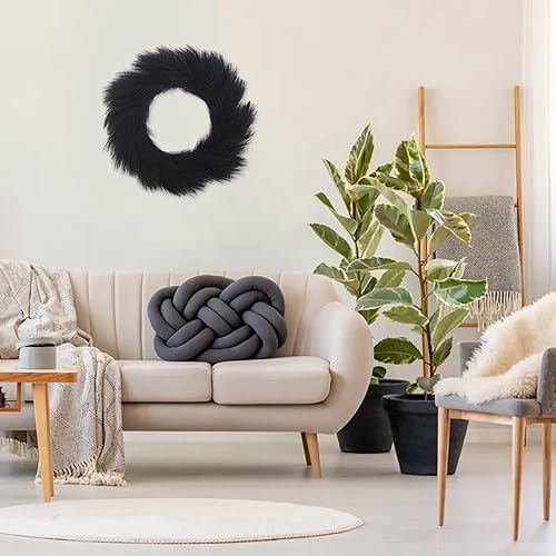 Miniatura 3 de Hierba sintética de pampas, ramo de pompas artificiales de estilo bohemio, hierba de pampa falsa para jarrón de suelo, decoración de hierba de las