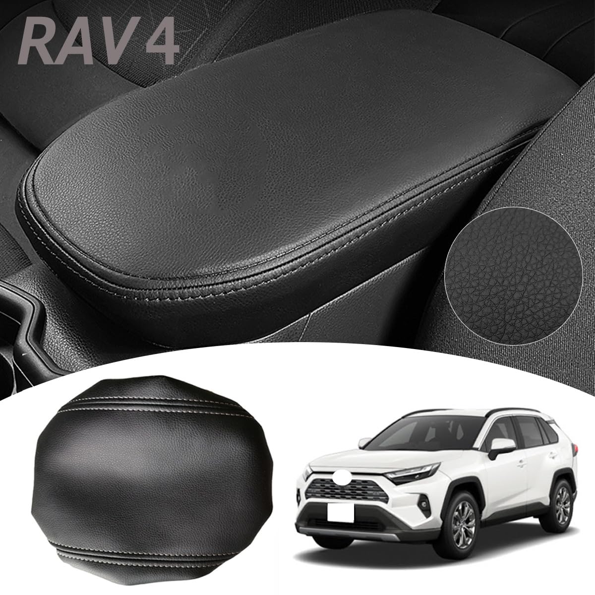 Amazon.co.jp: solaay新型 rav4 アームレストカバー 専用設計 