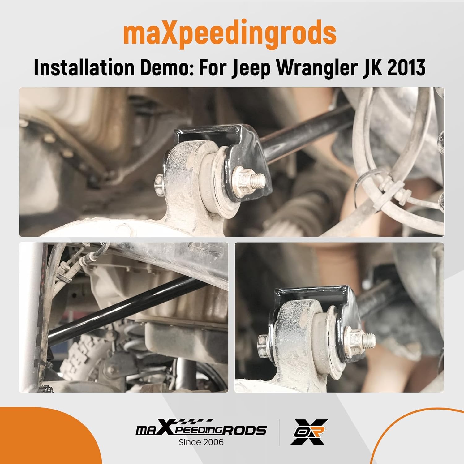 maXpeedingrods 4Pc Front Upper Lower Control Arm for Jeep Wrangler 2007-2017 Wrangler JK 2018, Suspension Kit Upper & Lower Control Arm Assembly Replace K641822 K621823