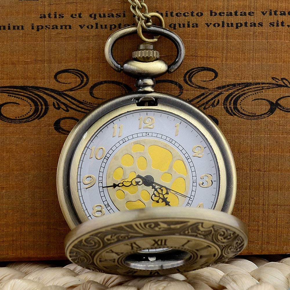 Broche Revers Vintage Cadran Horloge Chiffres Romains Or - Style Steampunk - Occasion Très Bon état