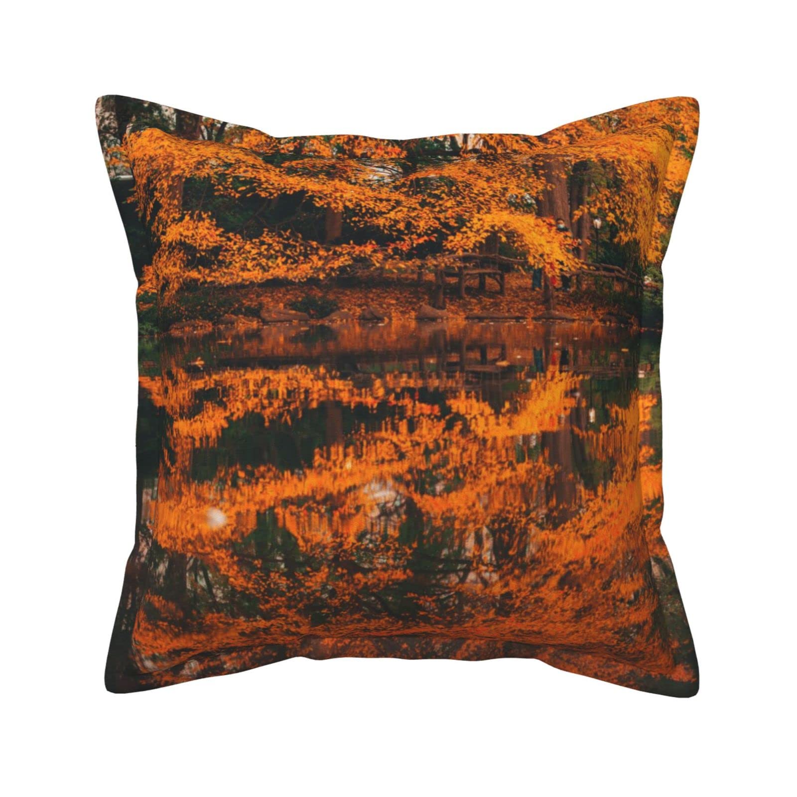 Housses de coussin en similicuir arbre dans l'eau pour transformer l'ambiance de la chambre