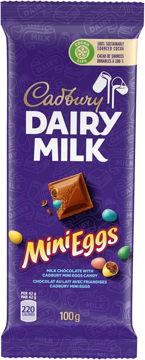 Cadbury Dairy Milk Mini Eggs, Easter Chocolatey Candy, 100 g Amazon.ca Grocery & Gourmet Food