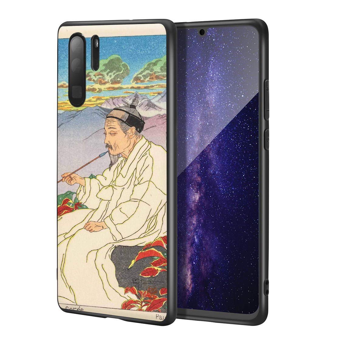 Berkin Arts Paul Jacoulet for Huawei P30 Pro Case/Art Cellphone Case/Giclee UV Reproduction Print on Mobile Phone Cover(Hokkan Is Korea)