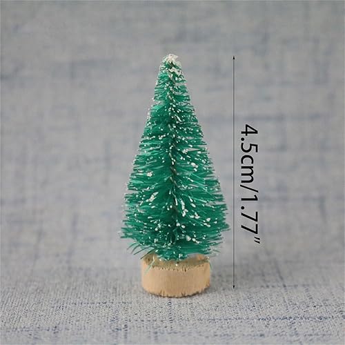 Miniatura 3 de 12 piezas de adorno artificial de mesa para árbol de Navidad en miniatura, decoración de escritorio para festivales, vacaciones, Año Nuevo, fiesta,