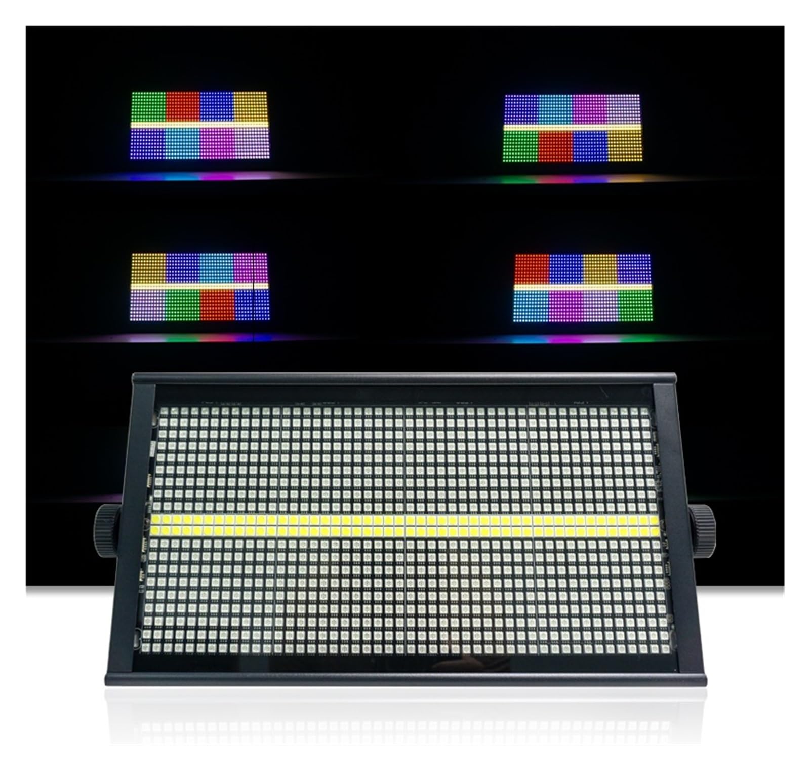 Lumière stroboscopique LED RGBW 8+ DMX512, effet 3 en 1 for courses hippiques, DJ, discothèque, mariage, fête, bar Installation facile