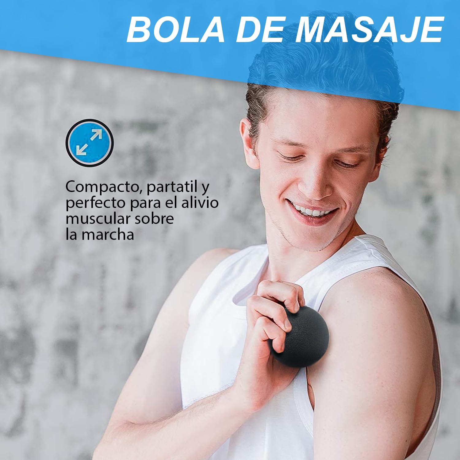 ELVIRE SPORT Rodillo de Masaje Muscular | Espuma Suave, Bola de Masaje para Pies, Alivia el Dolor de Espalda, Piernas y Fascitis Plantar, Yoga, Pilates