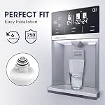 BORPLFTR55/BORPLFTR50 Remplacement du filtre à eau du réfrigérateur, compatible avec Bosch UltraClarity Pro BORPLFTR55, BORPLFTR50 Filtre à eau, convient 12033030,11025825,12028325 Filtre à réfrigérateur (3-Pack)