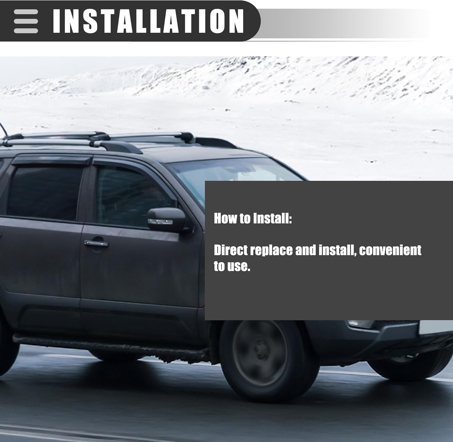 Motoforti Windshield Wiper Blade Arm Set, 14 Inch Rear Window Wiper Kit, for Kia Borrego 2009, Rubber, Black