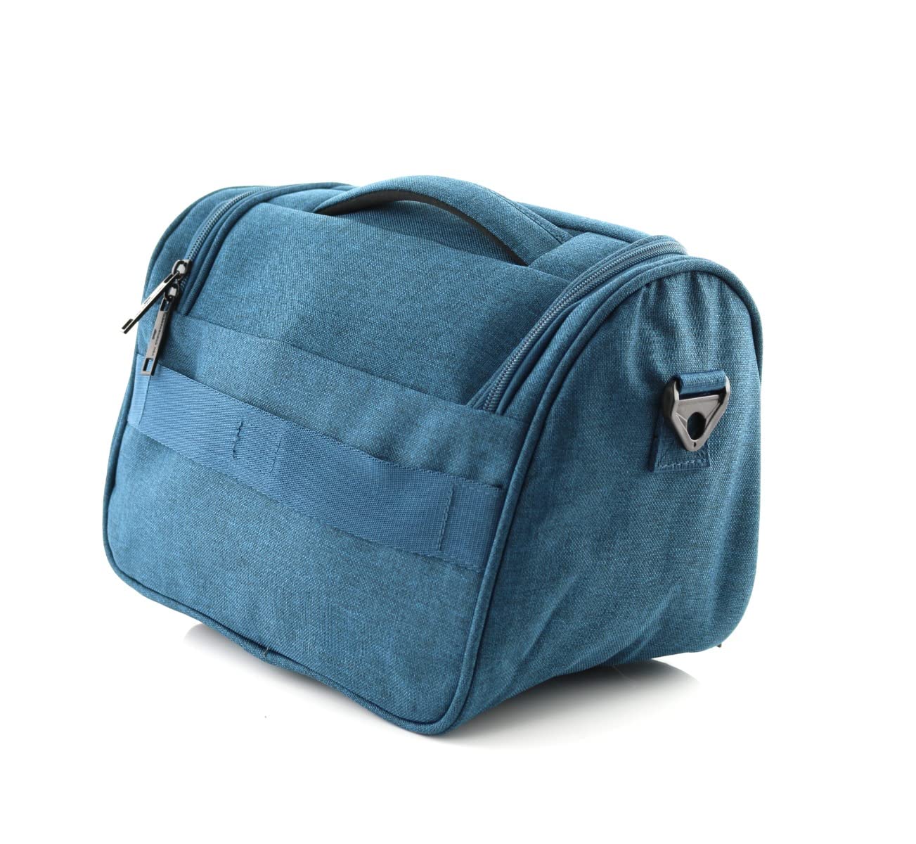 Von Cronshagen Kosmetikkoffer Cloud 2.0 | Kulturtasche aus Polyester | mit abnehmbarem Schulterriemen | Aufsteckfunktion (Petrol)