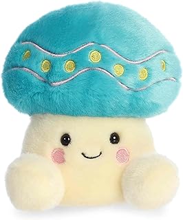 Aurora Adorable Palm Pals Dipper Easter Mushroom Stuffed Animal - Fun Collectible Plush For Kids and Adult Collectors - Seasonal Plush For Easter Holiday - Blue 5 Inches