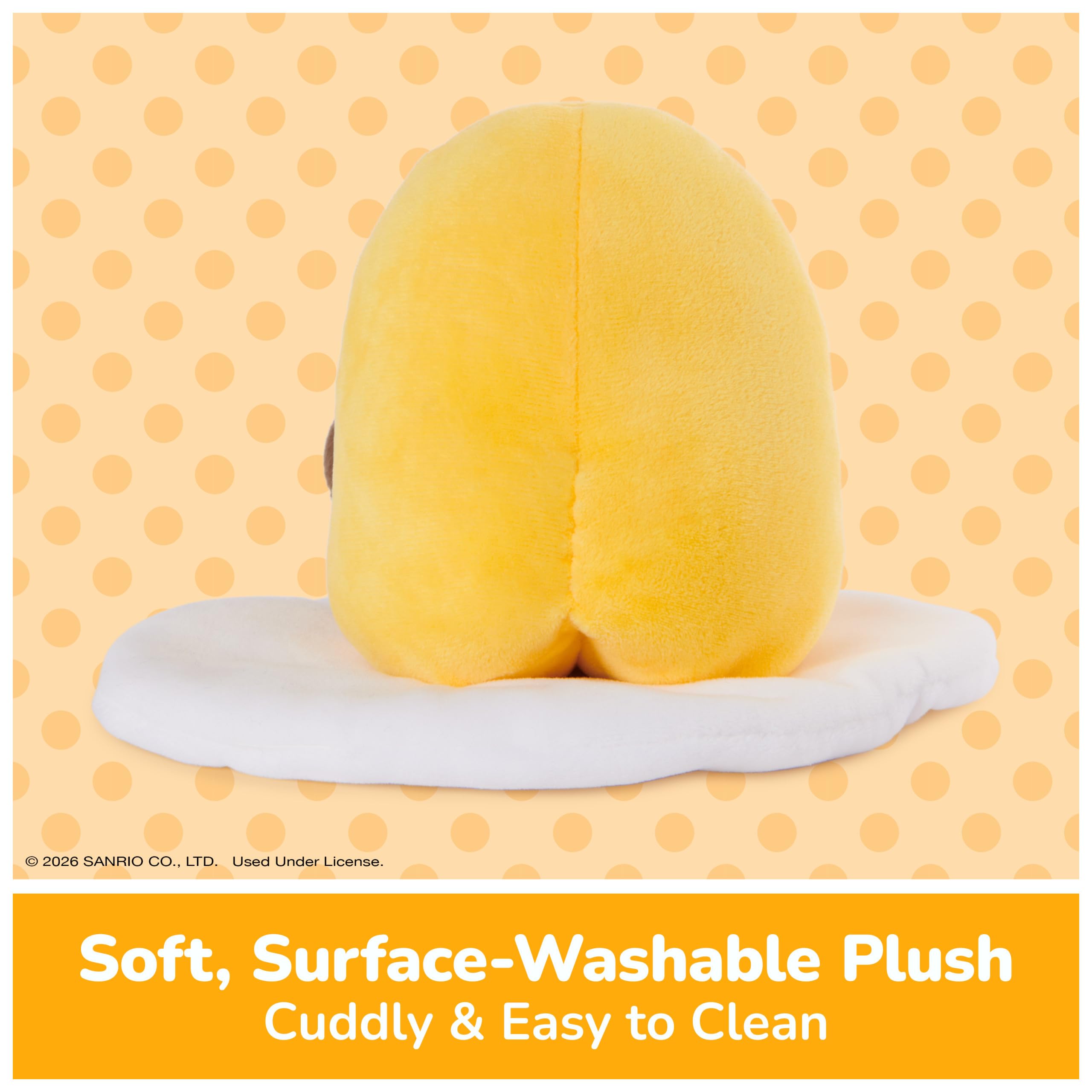 GUND Salsa de soja Gudetama de felpa de 5 pulgadas