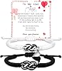 Valentines Day Gifts for Her - Matching Bracelets Adjustable Rope Bracelets for Couples Bracelet Christmas Anniversary Valentines Gifts for Him HerBoyfriend Girlfriend Lovers Husband Wife