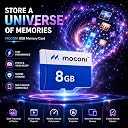 Moconi™ Memory Card 8GB Class 10, Up to 25 Mbps Reading & 40 Mbps Writing Speed with High Performance of Data Transfer (8 GB) gallery image